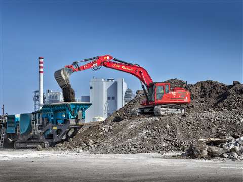 CW Russell's new Hyundai HX330AL excavator