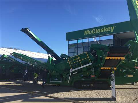 The McCloskey stand at Bauma. (Photo: D&Ri magazine)