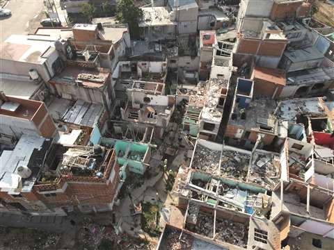 The Rodrigo Bueno shanty town in Buenos Aires 