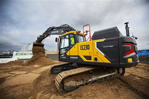 Volvo CE electric excavator 