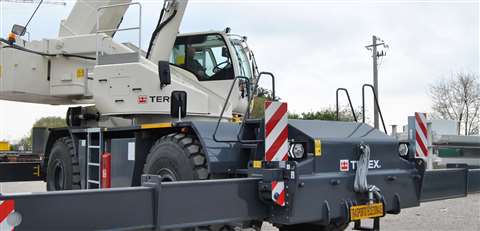 Terex rough-terrain crane