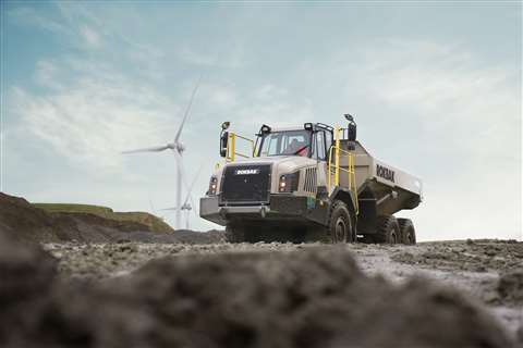 A Rokbak truck at a quarry