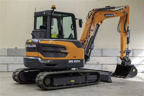 Develon's DX62R-7 mini-excavator