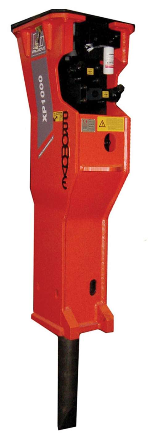 Promove’s XP 1000 breaker is intended for use on carriers weighing from 12 to 22 tonnes and is one o