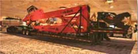 Link–Belt 700LX high reach made its dept at the National Demolition Association convention in Las Ve