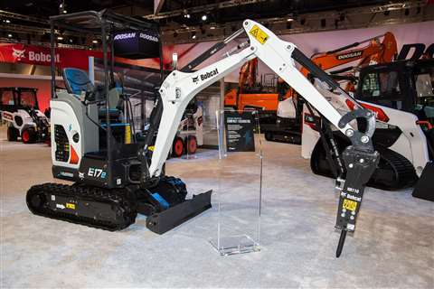 Bobcat E17e mini-excavator  concept_red