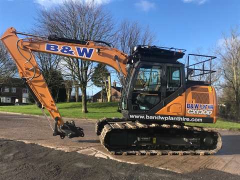One B&W Plant Hire's Case CX130D excavators
