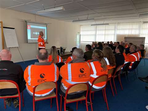 EPC-UK's Safety Kick-off Initiative training class.
