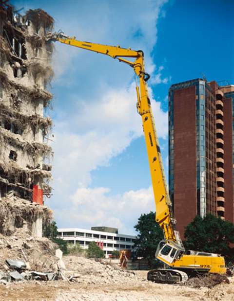 The larger of two new high reach from Liebherr is the 131 tonne R974 C VH-HD that offers a maximum r