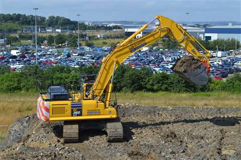 Wordsworth Excavations' new Komatsu PC360LCi-11 intelligent control excavator