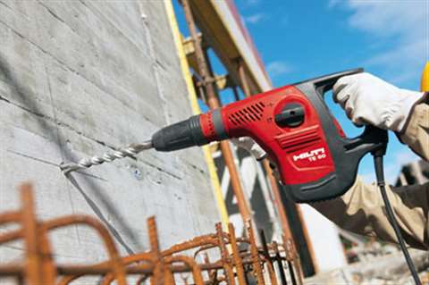 The TE 50, at 5.7 kg, is the smallest of Hilti’s additions to its combi-hammer range