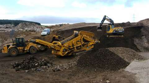 Extec equipment in the shape of a C 10 crusher and E 7 screen is allowing Scottish plant hire and ea