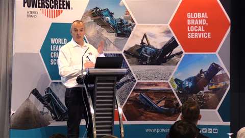 Kieran Hegarty, president Terex MP at the recent Digital Dealer Forum