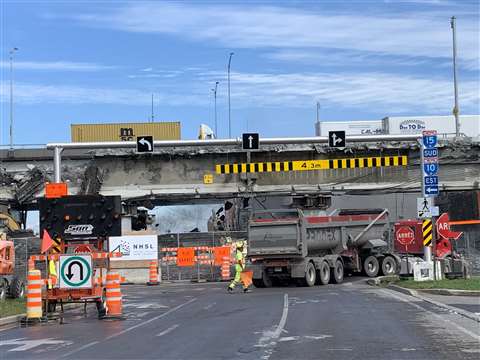 The old Champlain Bridge Montreal, Canada