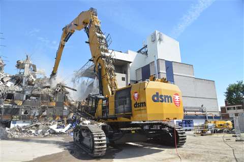 Kocurek World Demolition Award winning excavator for DSM
