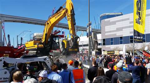 Demo Area at a previous ConExpo event BM Crusher