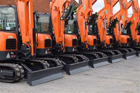 Bell Plant's Doosan mini excavators