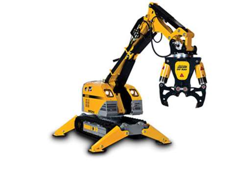 LVI/Mazzochi will use three Brokk demolition robots for the Deutsch Bank demolition