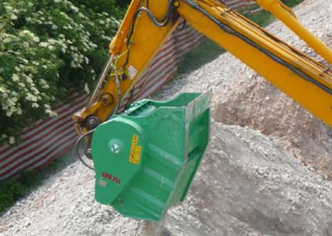 Four models make up the new line of crushing buckets from Montabert