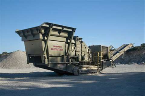 The new Quarry Trax T16060 primary impact crushing unit from Telsmith has a throughput of up to 800 