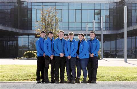 CDE apprentices Shea McErlean, James McErlean, Rian Molloy, Anton Bell, Niambh McNulty and Eoghan Canavan.