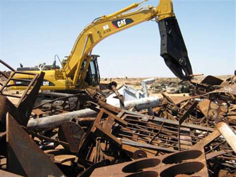 Cutting up the stockpiles of redundant equipment should result in some 250,000 tonnes of saleable sc