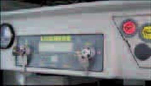 The in-cab display for Liebherr's electronic control system that will be integrated into the company