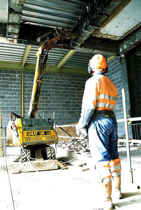 Gant UK has modified a Brokk 150C to provide improved performance