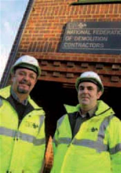 Roy Brown (left), with NFDC national secretary Howard Button, is the first full time NVQ assessor to