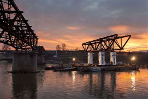 The Piacenza-Lodi Bridge over the River Po was a major challenge for Italian contractor Despe
