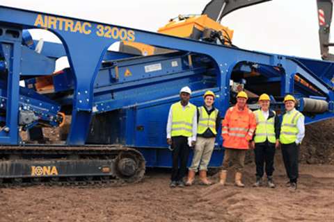 The Airtrac 3200S on show at Peak Waste