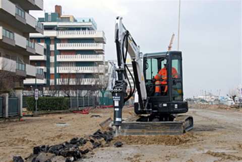 The 3 tonne E32 is Bobcat's latest conventional tail swing mini-excavator