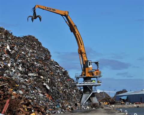 The R 984 C Litronic high rise industrial rehandler has been developed by Liebherr’s specialist mate